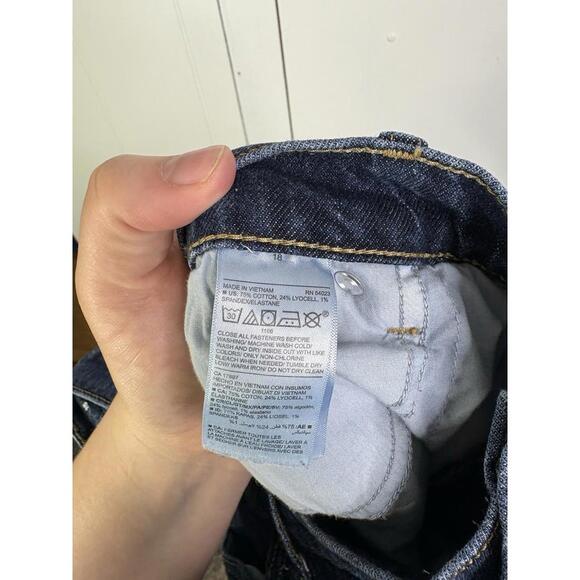 Old Navy Jeans Womens 18 High Rise Slouchy Straight Leg Modest Ankle Denim - Picture 4 of 9